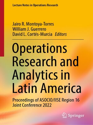 cover image of Operations Research and Analytics in Latin America